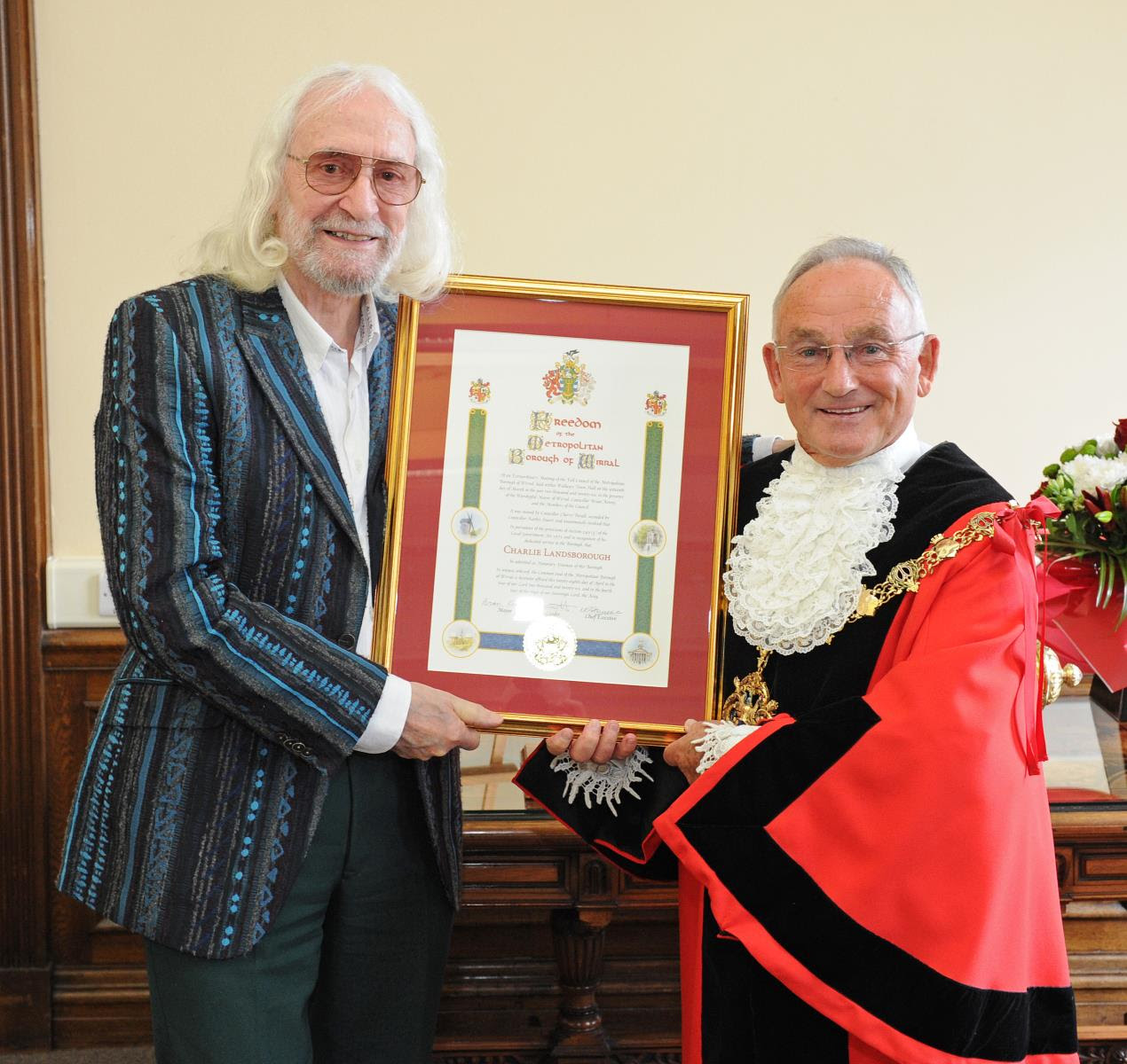 Charlie Landsborough - Honorary Freeman of the Borough