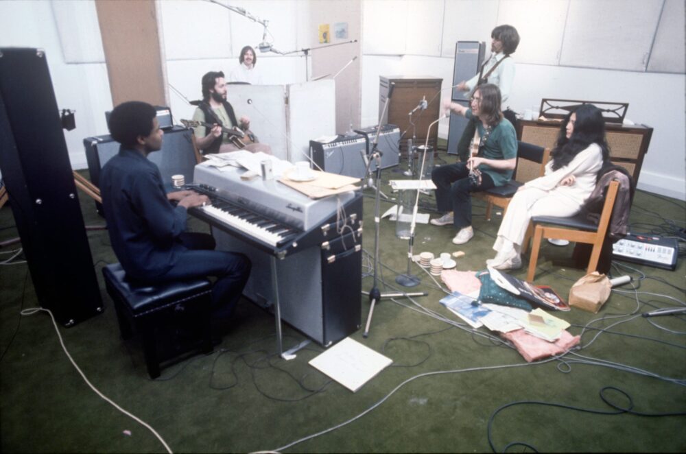 The Beatles recording in 3 Savile Row (Apple Corps)