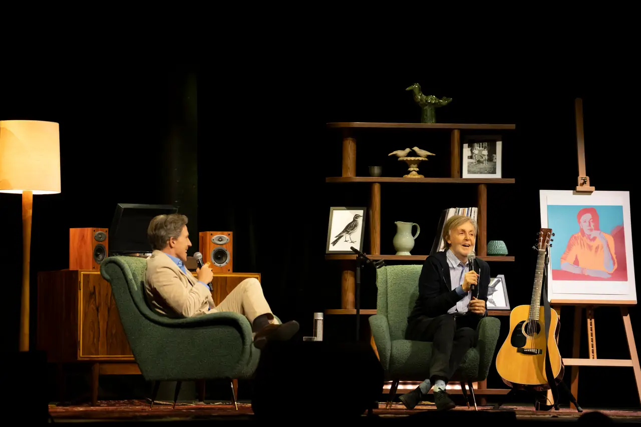 Rob Brydon and Sir Paul McCartney at a Roundhouse London