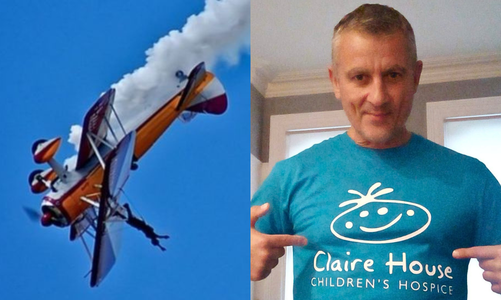 Meet the courageous fundraiser who’s wing walking at 100mph to raise money for Claire House