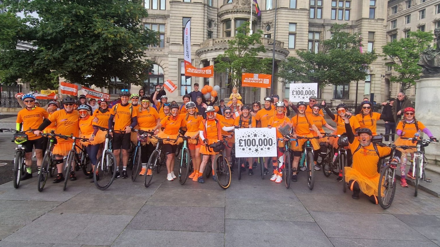 Merseyside cyclists raise more than £115,000 for dementia research