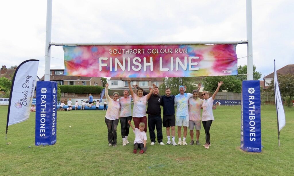 Hundreds of people enjoyed the Southport Colour Run at Southport Rugby Club to raise funds for Elsie's Story.