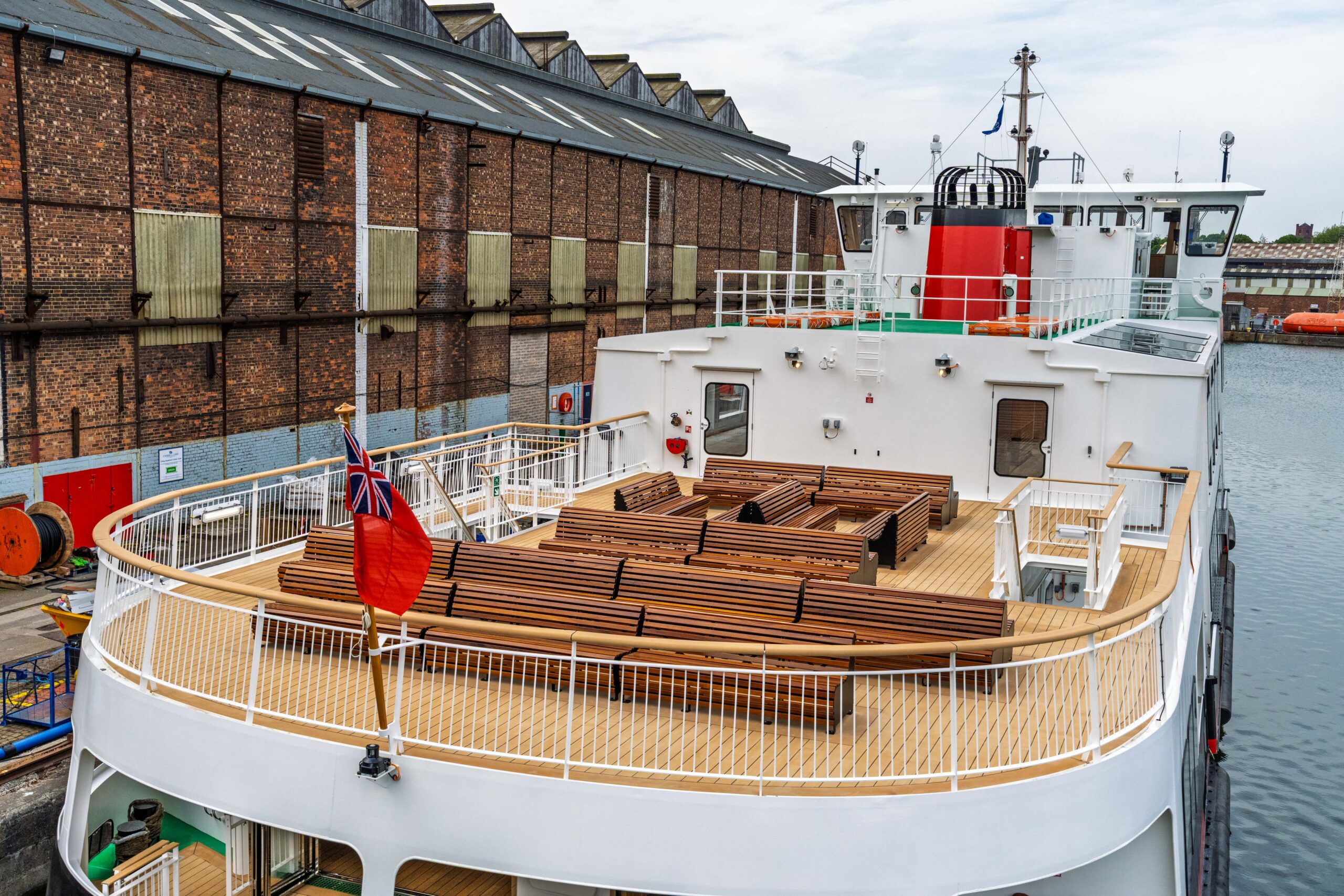 The stylish interior for the new Mersey Ferry has been revealed