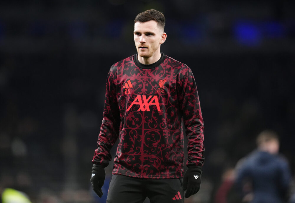 Former Liverpool defender Andy Robertson signs for Tottenham
