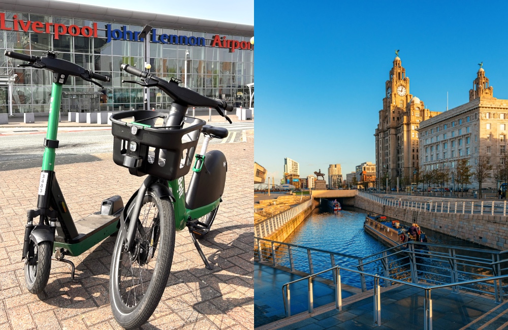 Liverpool John Lennon Airport partners with Bolt to launch dedicated e-bike and scooter spaces