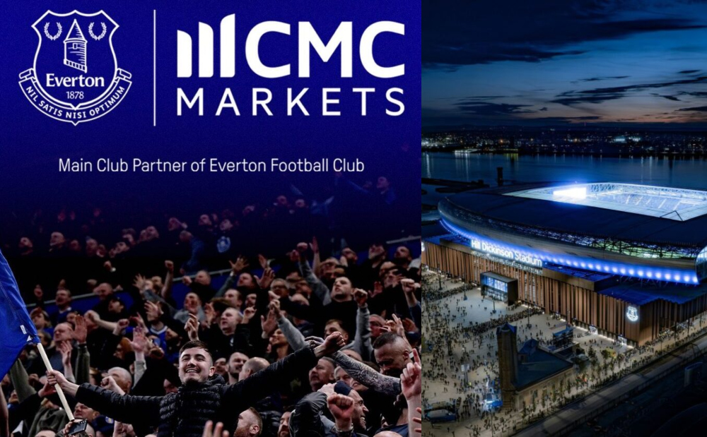 Everton announces CMC Markets as new shirt sponsor