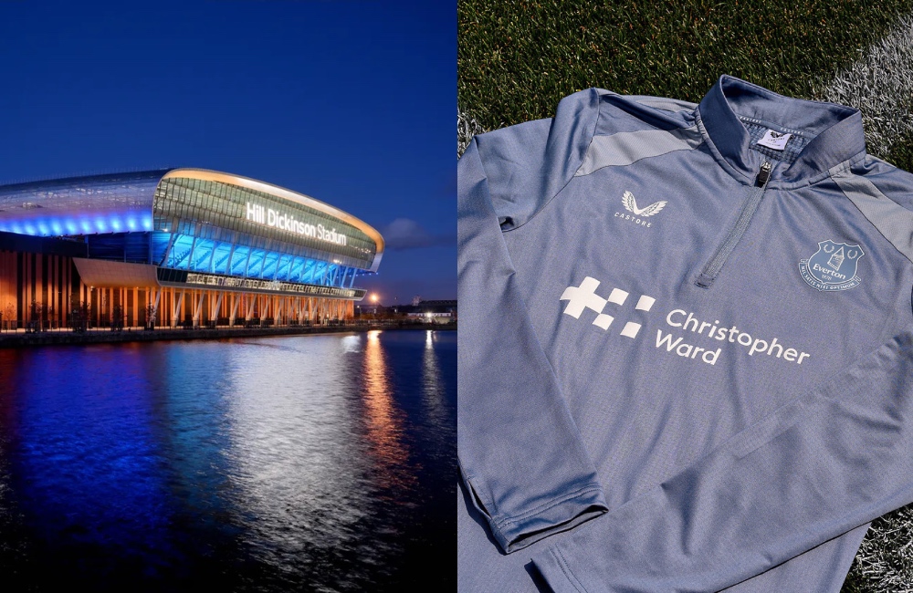 Everton Football Club announce Christopher Ward as its first-ever Official Training Kit Partner