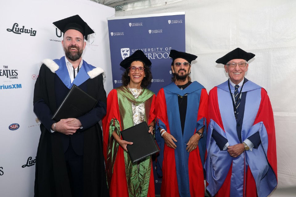 Ringo awarded honorary doctorate on 86th birthday