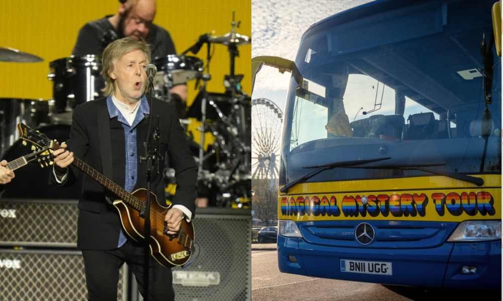 Paul McCartney surprises Beatles fans onboard Magical Mystery Tour bus