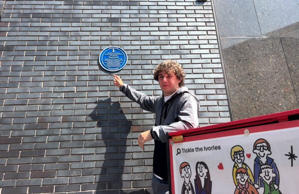 Liverpool ONE unveils blue plaque celebrating Brad Kella’s remarkable journey